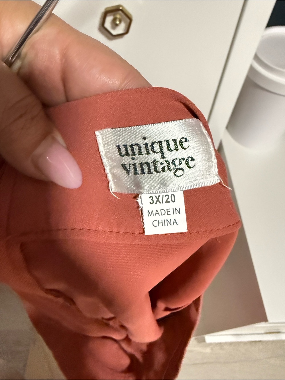 NWOT Unique Vintage High-Waist Shorts in Terracotta